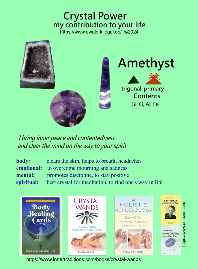 Crystal HealingSpecial Ewald Kliegel Amethyst