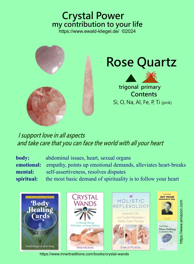 Crystal HealingSpecial Ewald Kliegel Rose Quartz