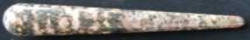 Leopardenfelljaspis (Rhyolith) crystal wand